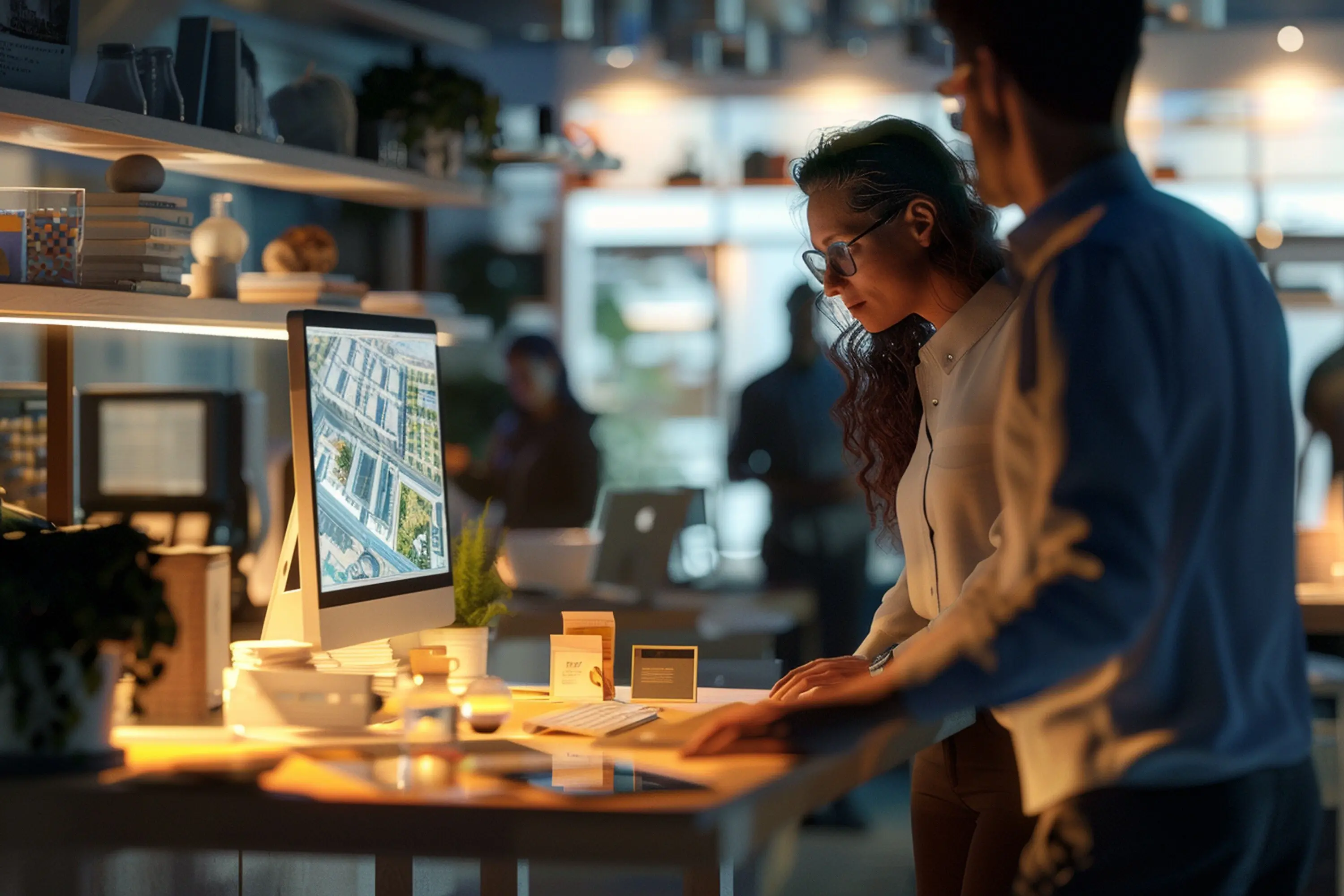 Marketingfachleute planen Werbekampa