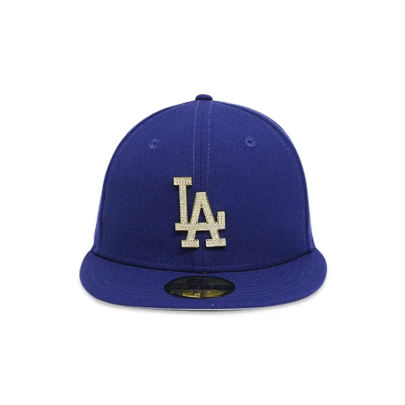 [12296888] La Dodgers W/ diamante Logo Men's Fitted Hat