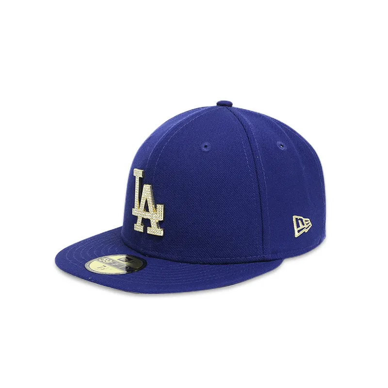 [12296888] La Dodgers W/ diamante Logo Men's Fitted Hat