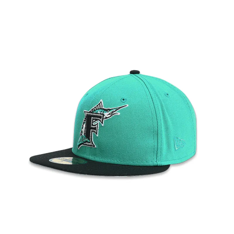 [70586969] Florida Marlins 97' World Series Patched Men's Fitted Hat