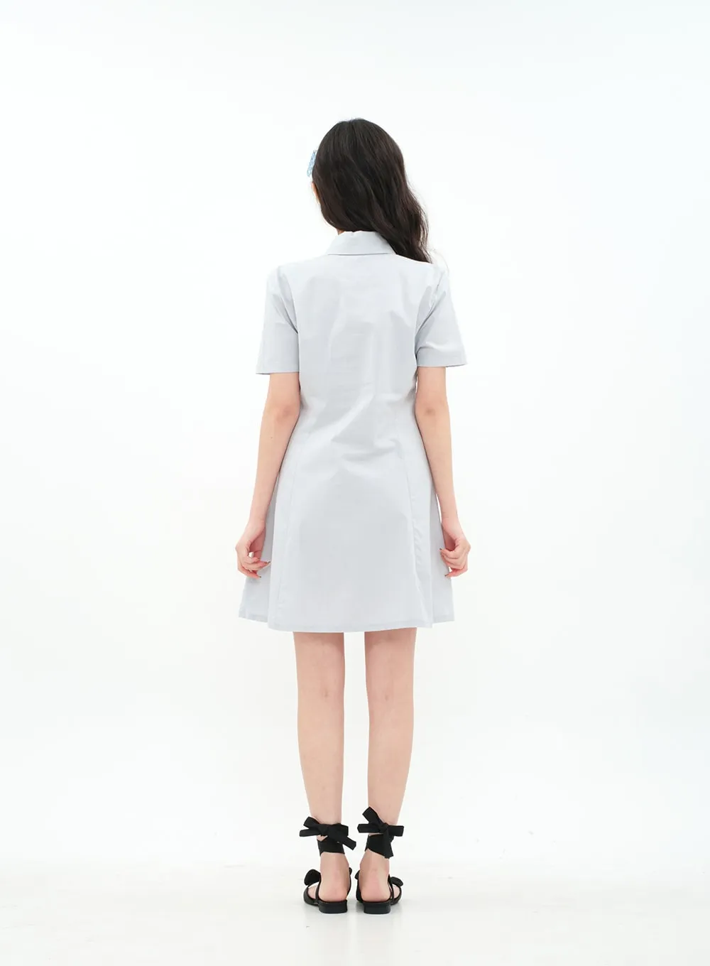 A-line Mini Shirt Dress BA11