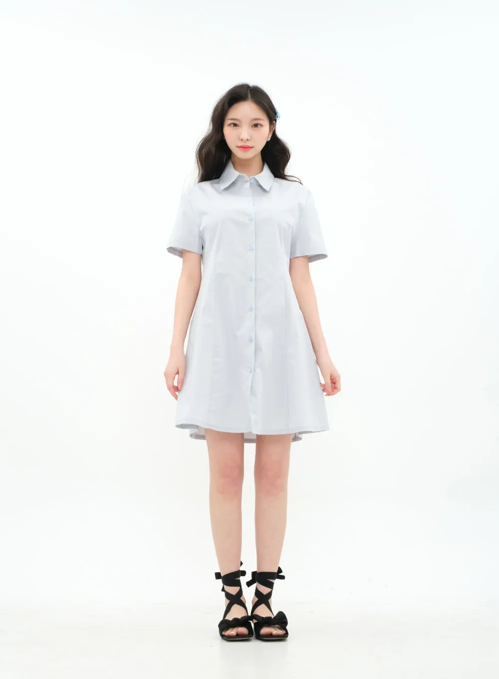 A-line Mini Shirt Dress BA11