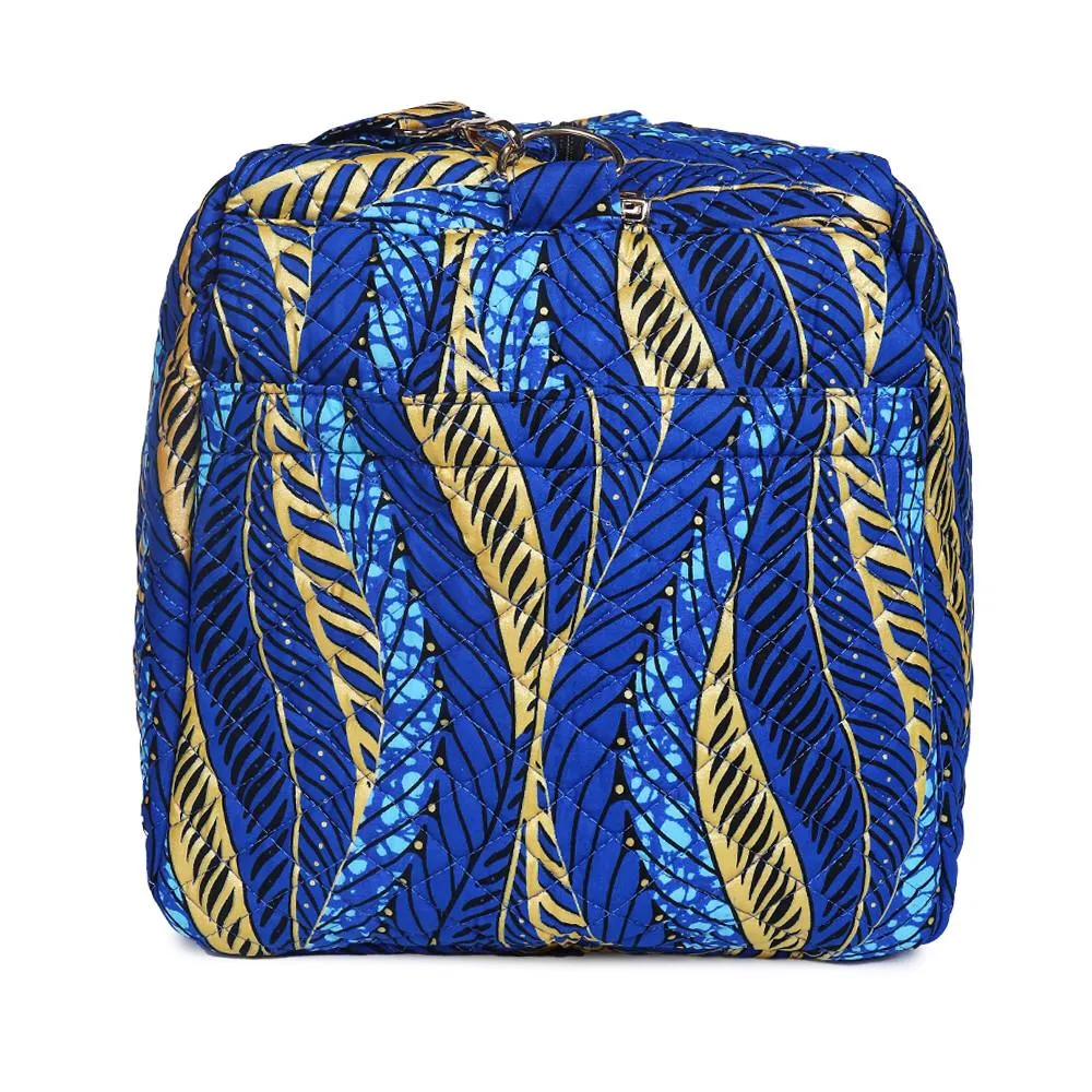 African Print Large Duffle Bag