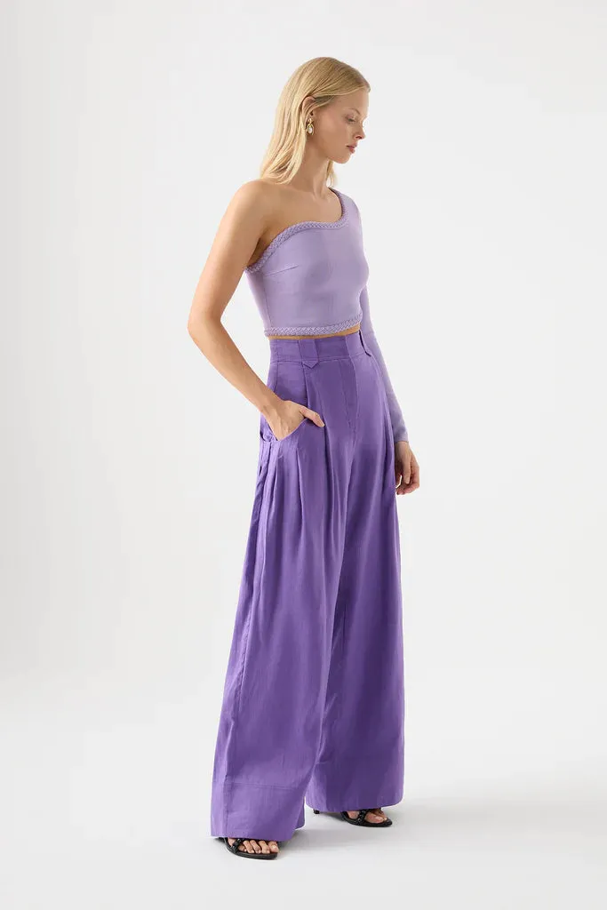 AJE Equinox Pleated Wide Leg Pant