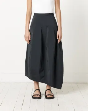 Asymmetrical Balloon Skirt in Black