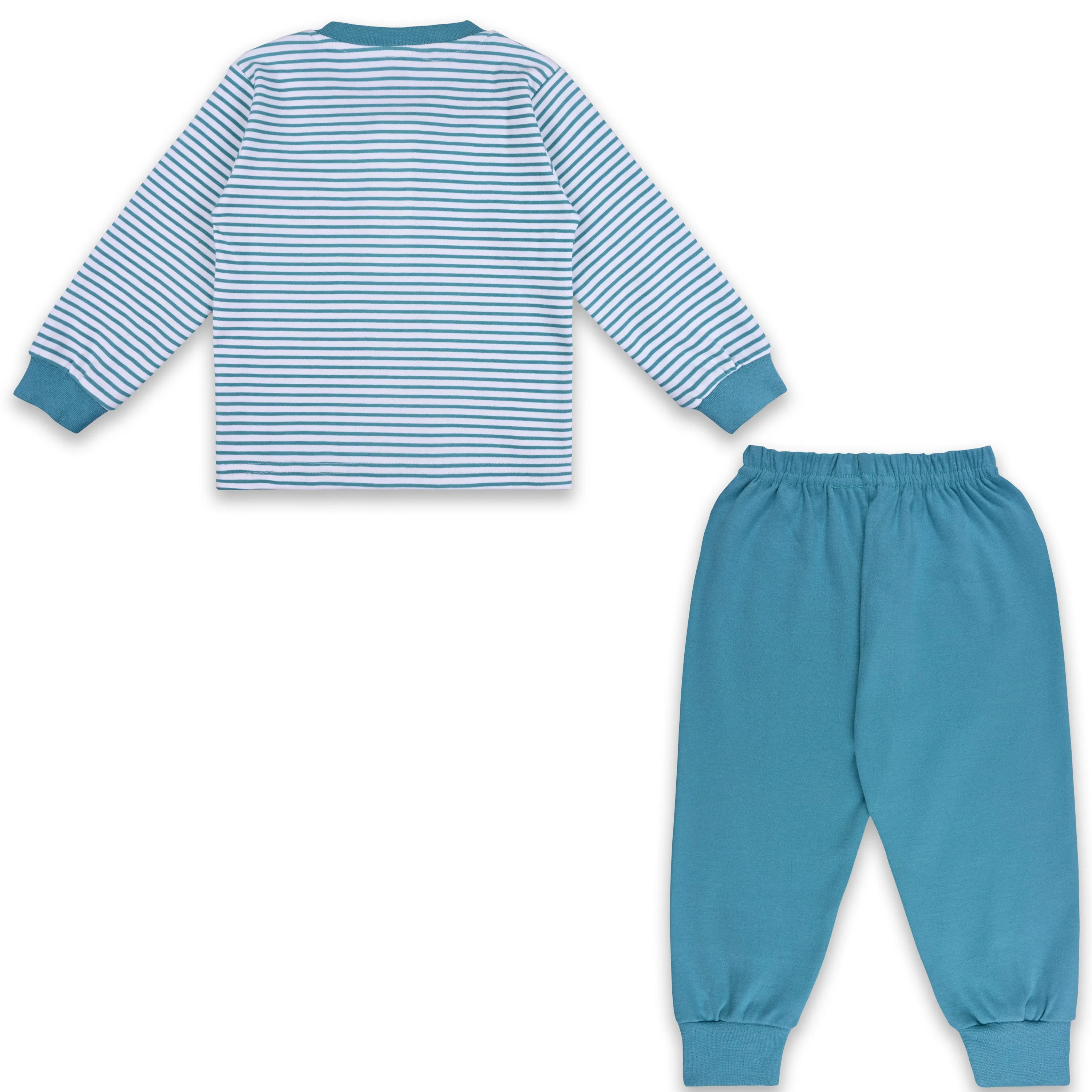 Baby Boys T-Shirt With A Printed Deign And Solid Pant