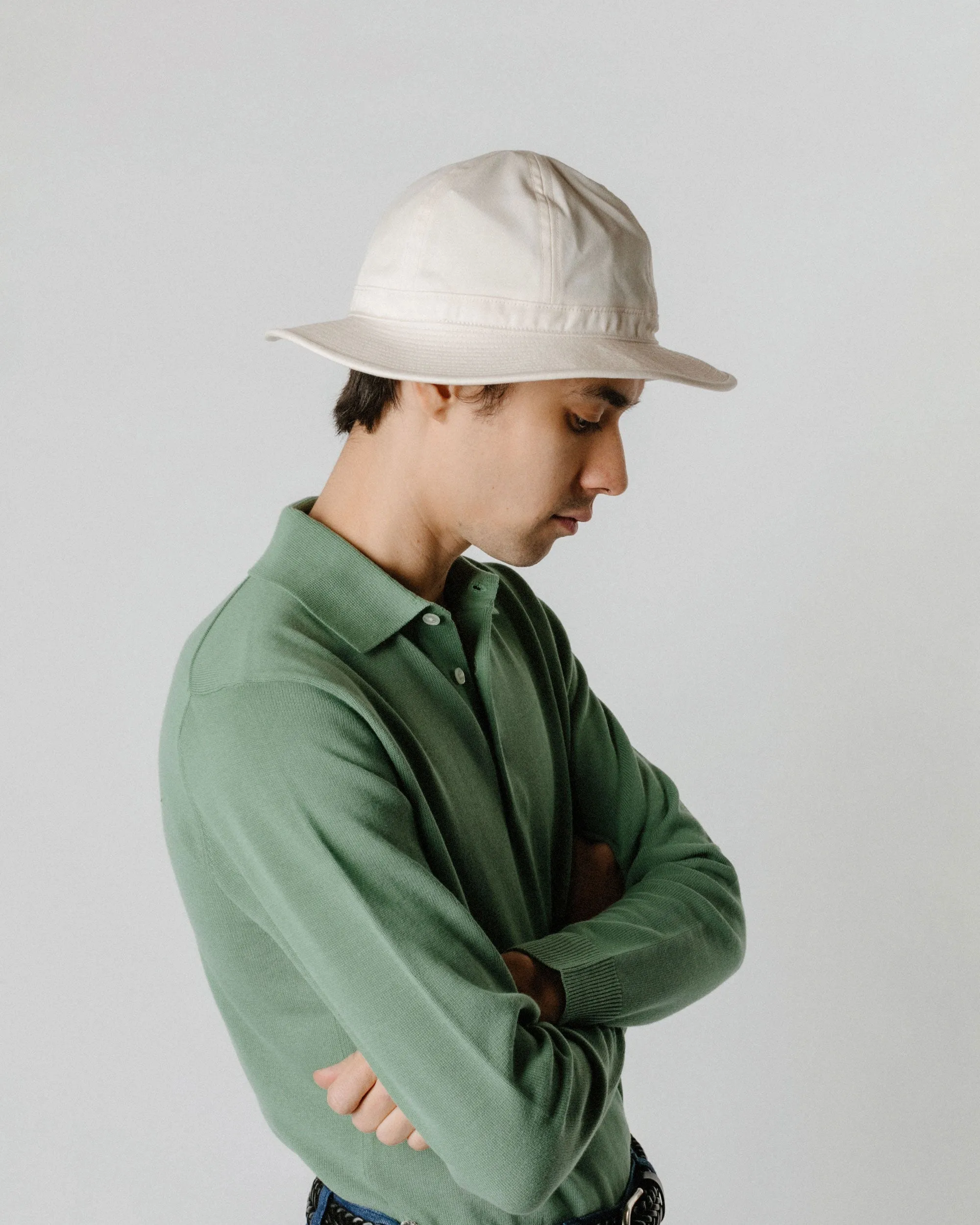 Beams Plus MIL Hat Ivory Herringbone