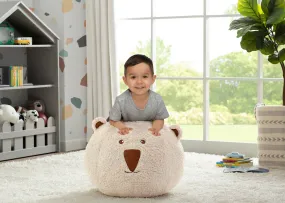 Bear Plush Foam Pouf Ottoman