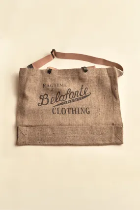 Belafonte Ragtime Store Script Bag - Jute Brown