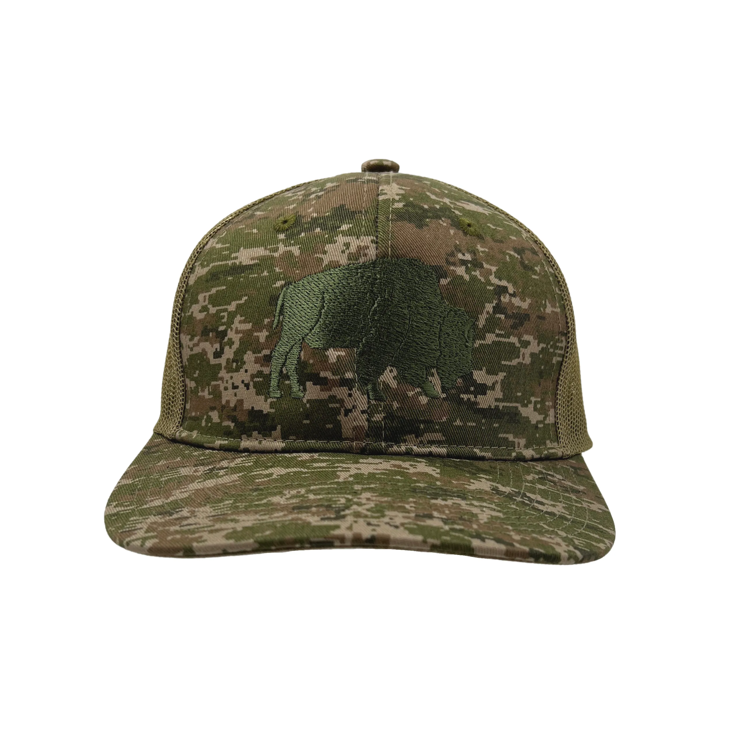 BFLO Green & Brown Digital Camo Mesh Snapback