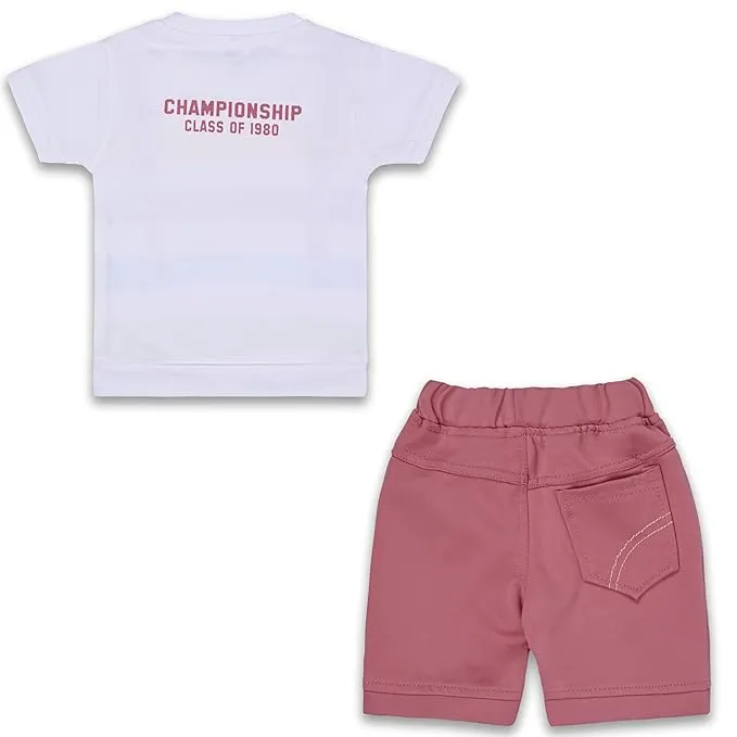 Boys Printed T-Shirt And Shorts