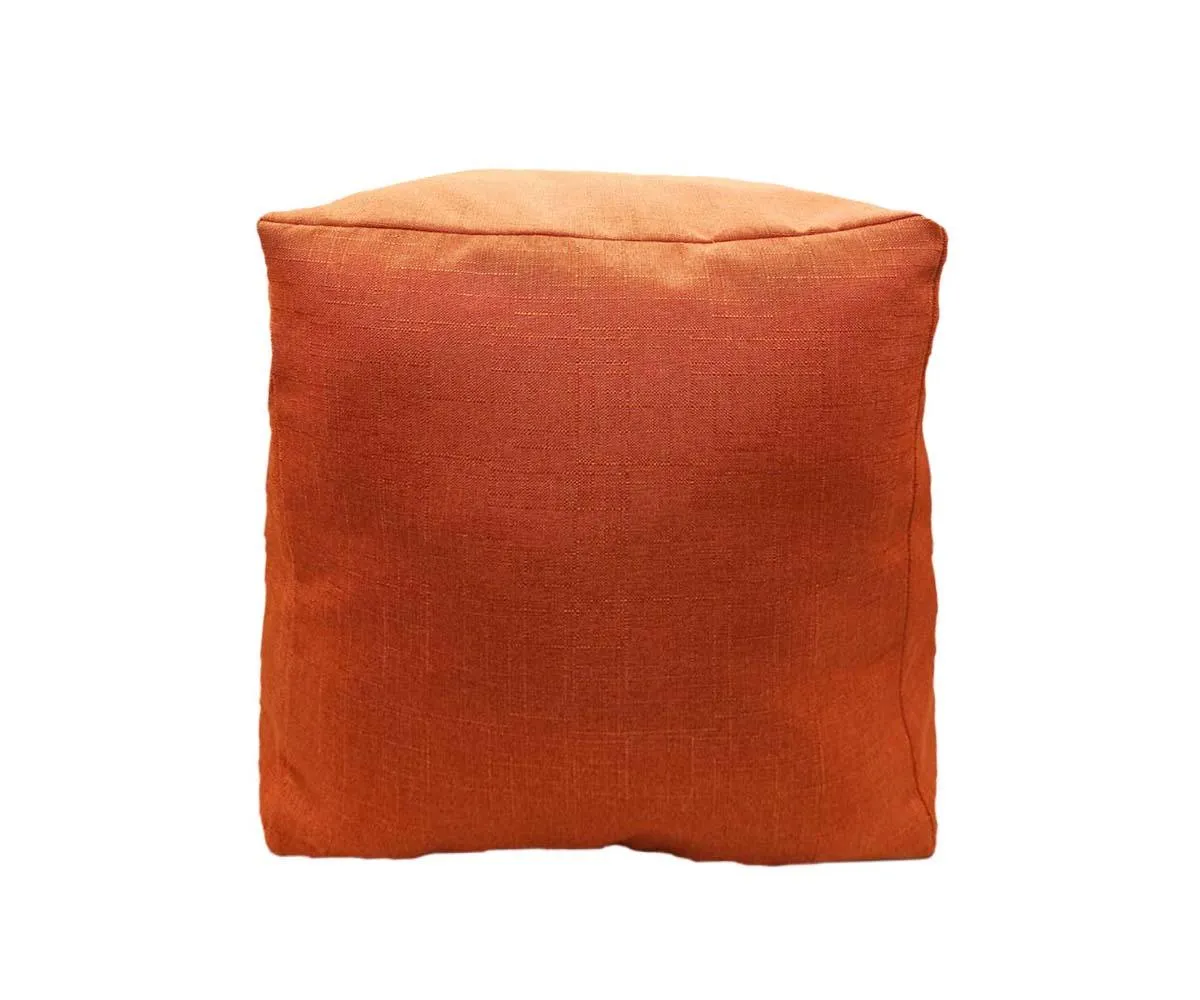 Caleb Canvas Pouf