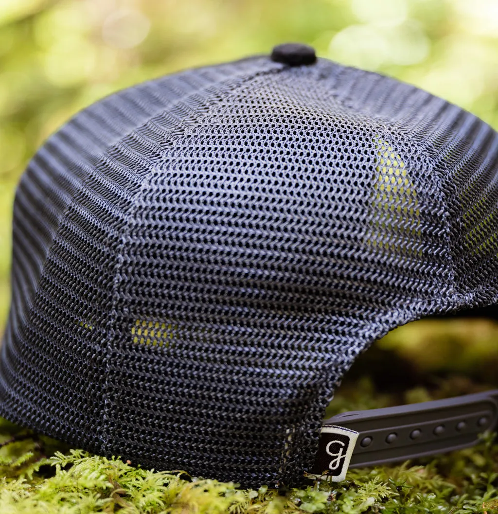 Campfire trucker wool/mesh cap - Black