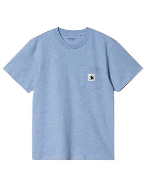 Carhartt WIP Womens S/S Pocket T-Shirt Piscine Heather