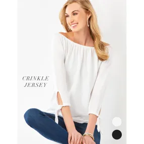 Charlie Paige Crinkle Jersey Top