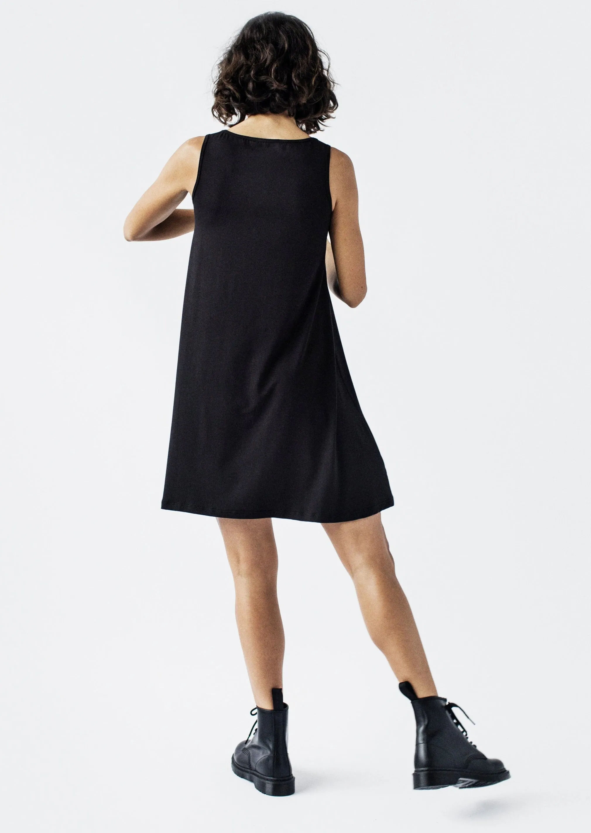 Claudia Boatneck A-Line Dress