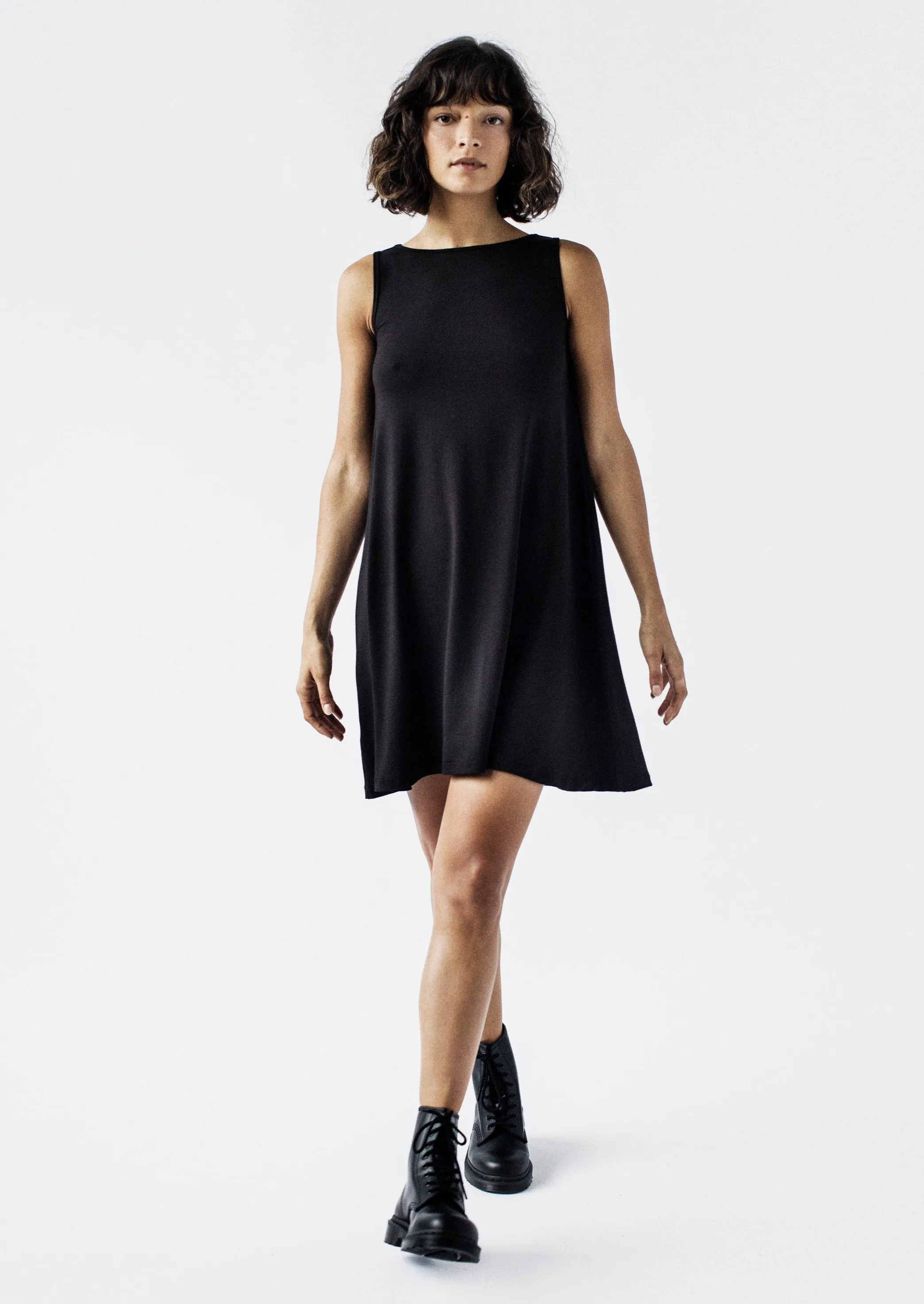 Claudia Boatneck A-Line Dress