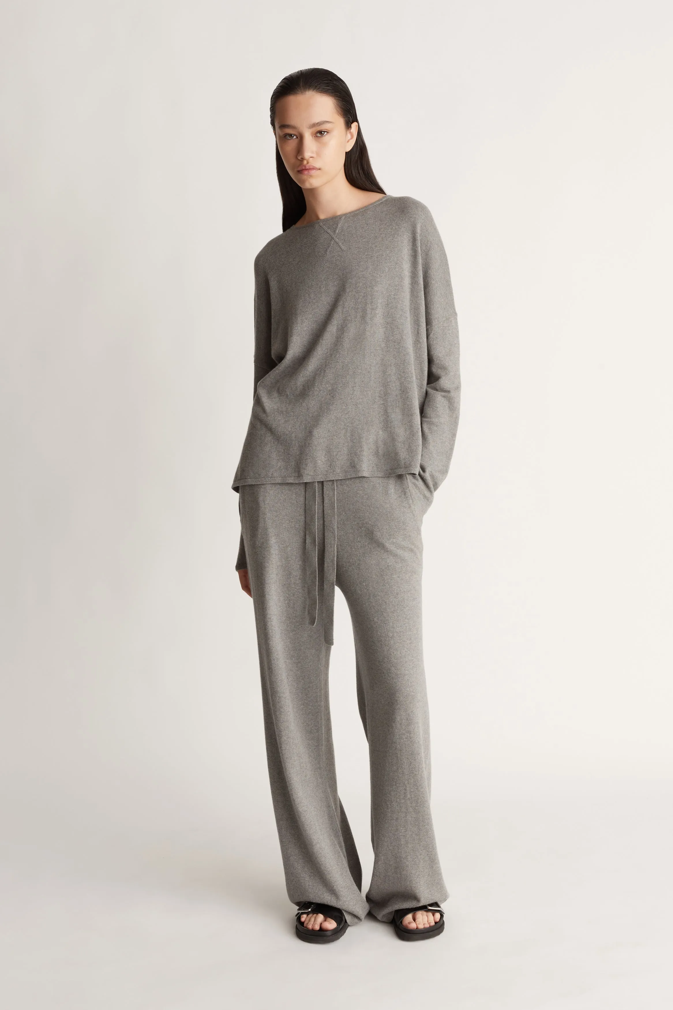 Cotton Cashmere LS Boxy Knit