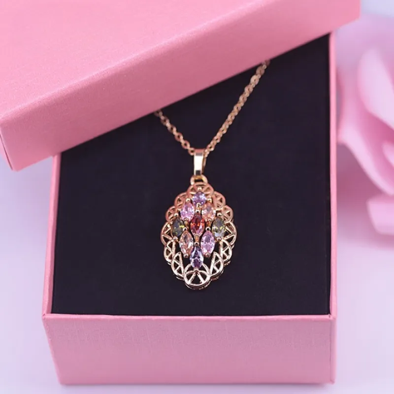 Crystal Zircon Jewelry Set For Women