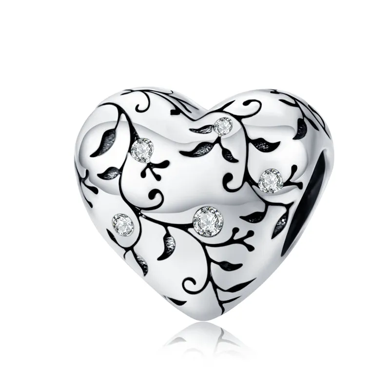 Dazzling Sterling Silver Charms Jewelry For Women