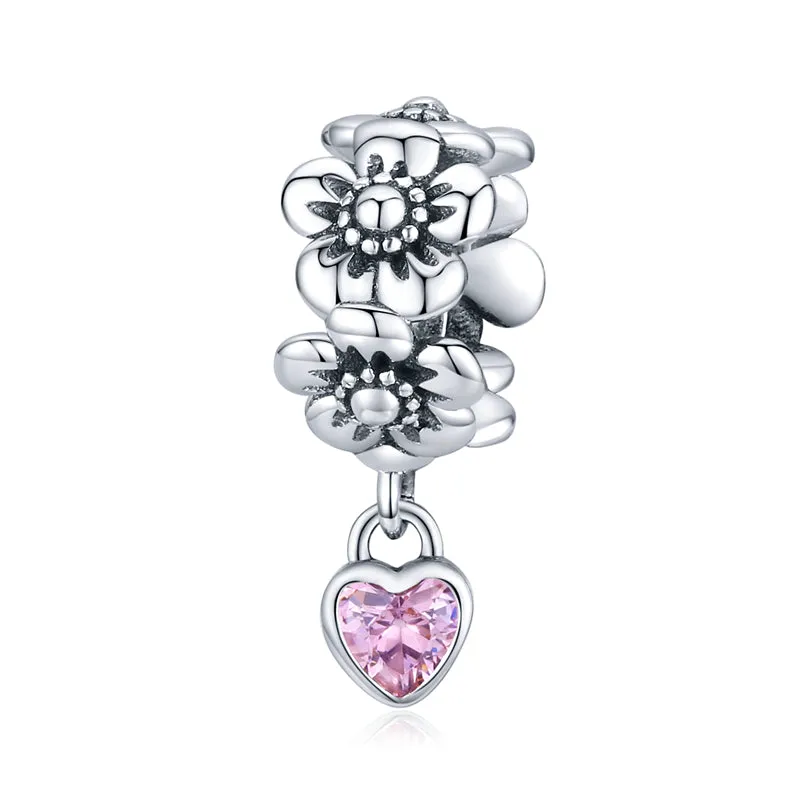 Dazzling Sterling Silver Charms Jewelry For Women