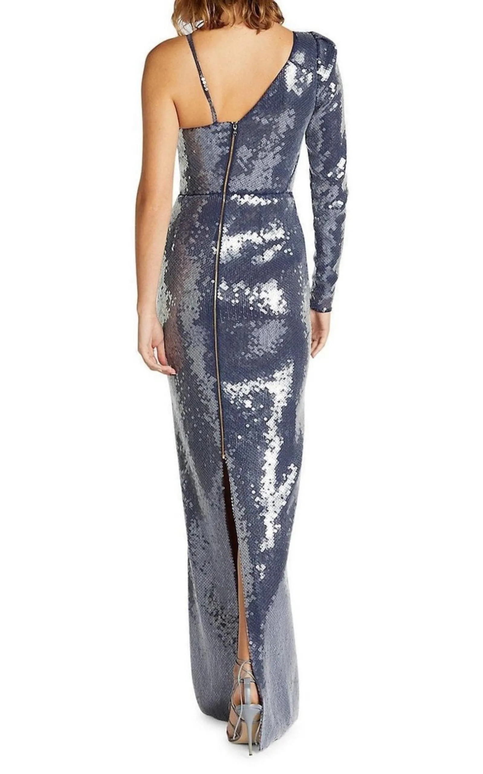 Delamere One-Shoulder Sequin Gown