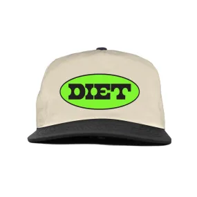 Diet Starts Monday Oval Hat (Beige/Black)