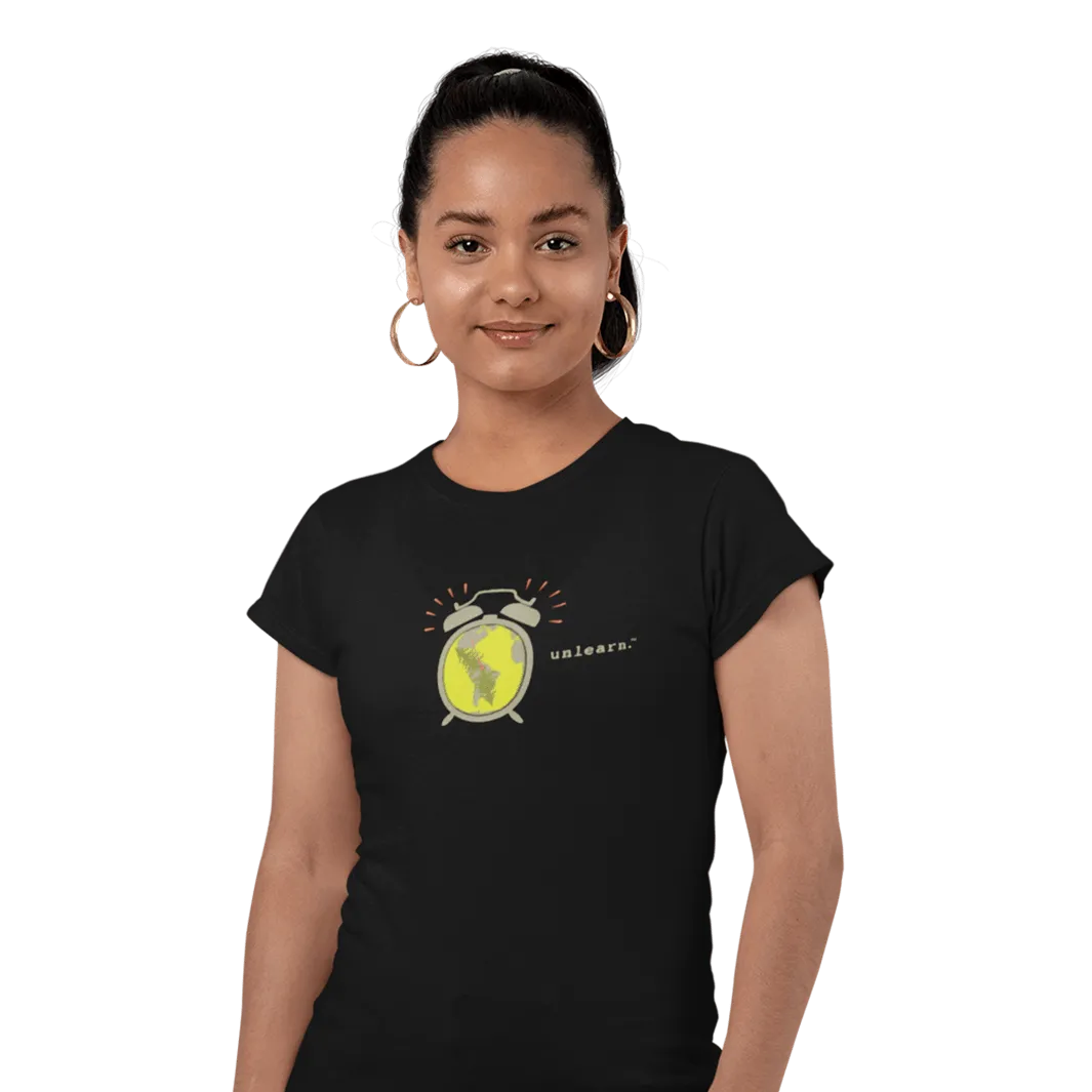 Earth Clock - Women's Fitted T-shirt