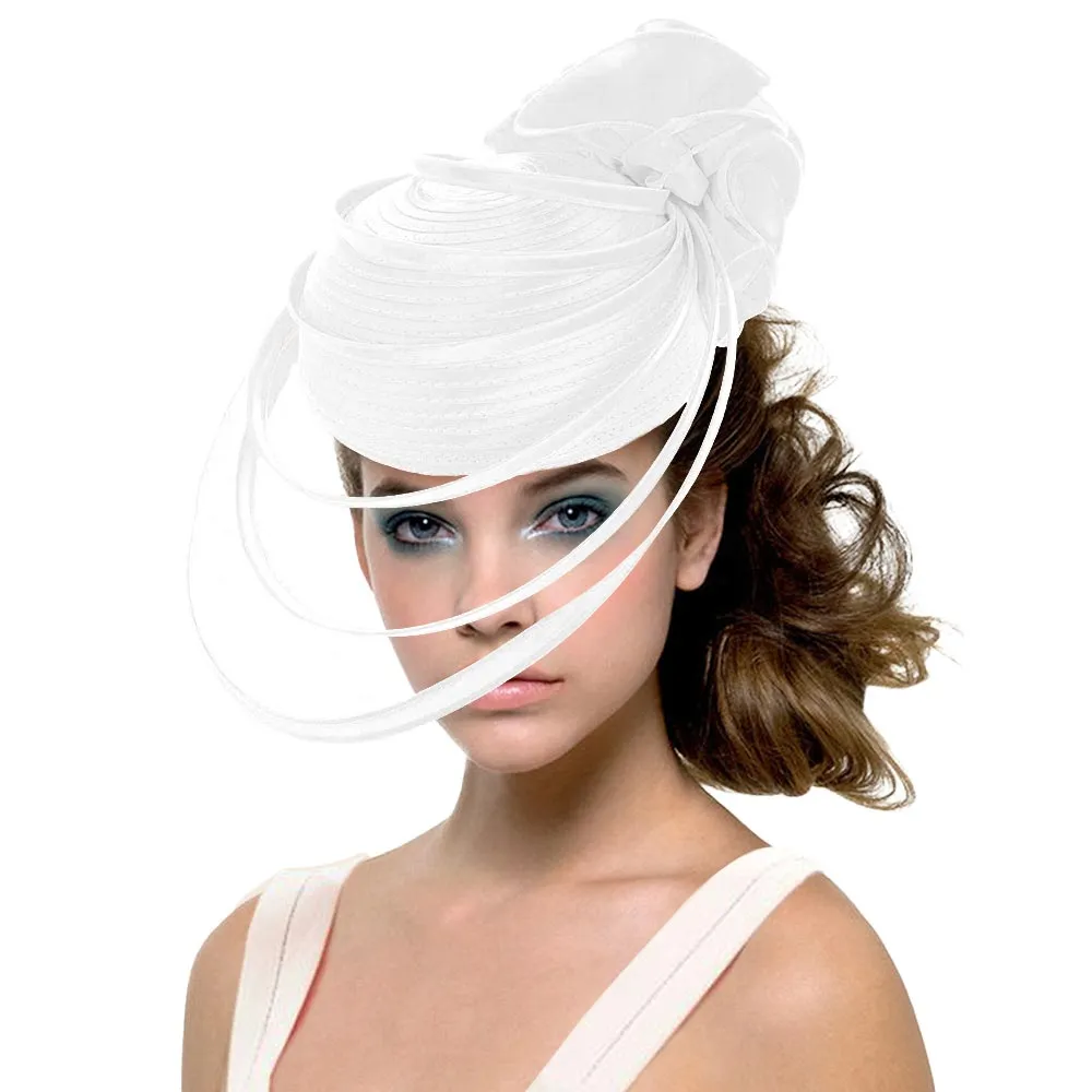 Fabric Pointed Elastic String Dressy Hat