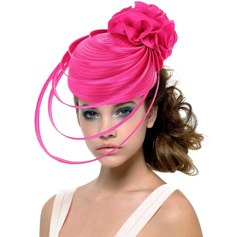 Fabric Pointed Elastic String Dressy Hat