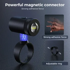 Flashlight Finger Light USB C Charge LED 360 Rotate Adjustable Ring Size Gadget Tool Camping Sport Night Fishing Glove Lamp