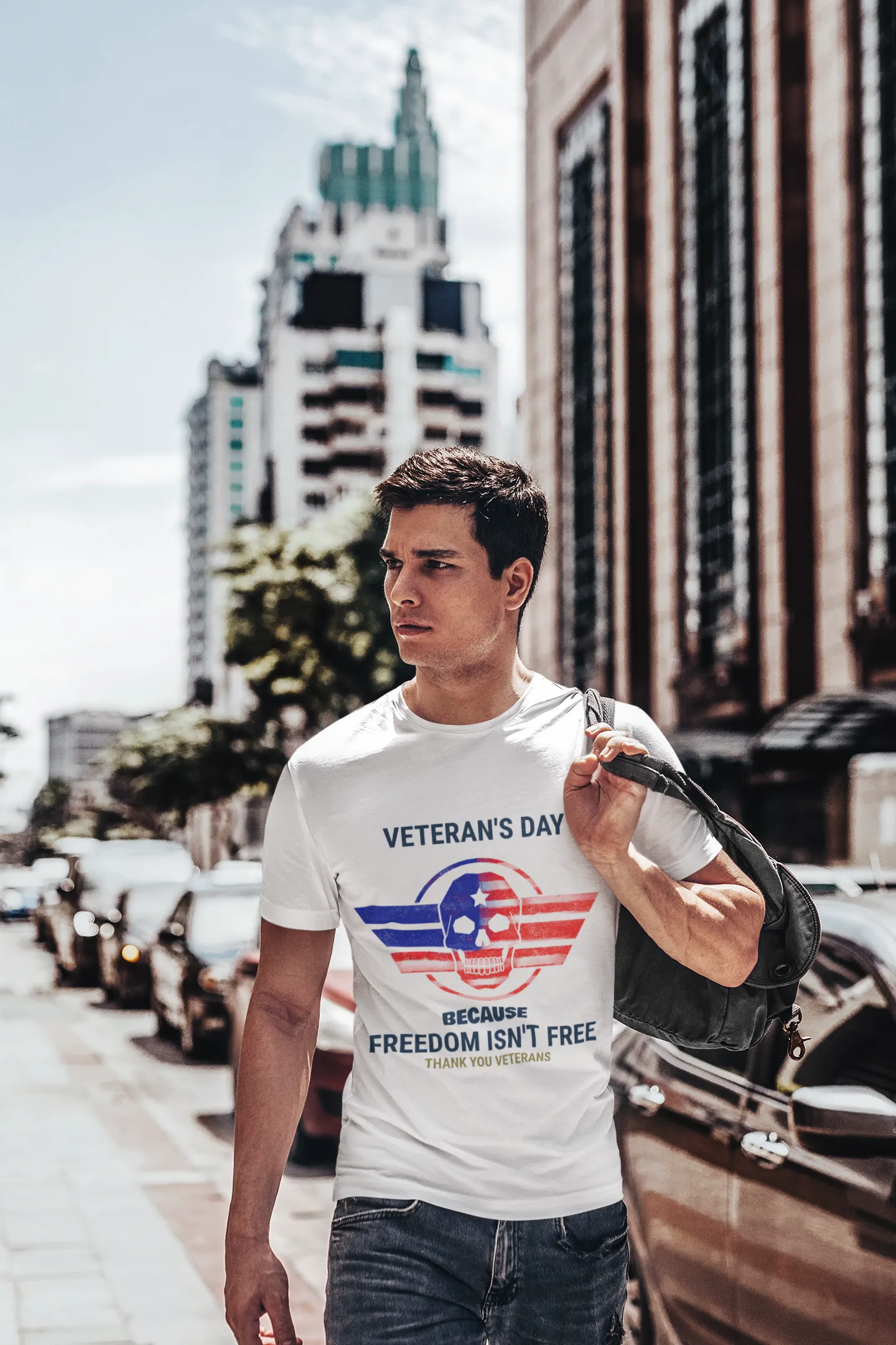 Freedom Skull Veteran's Day T-Shirt