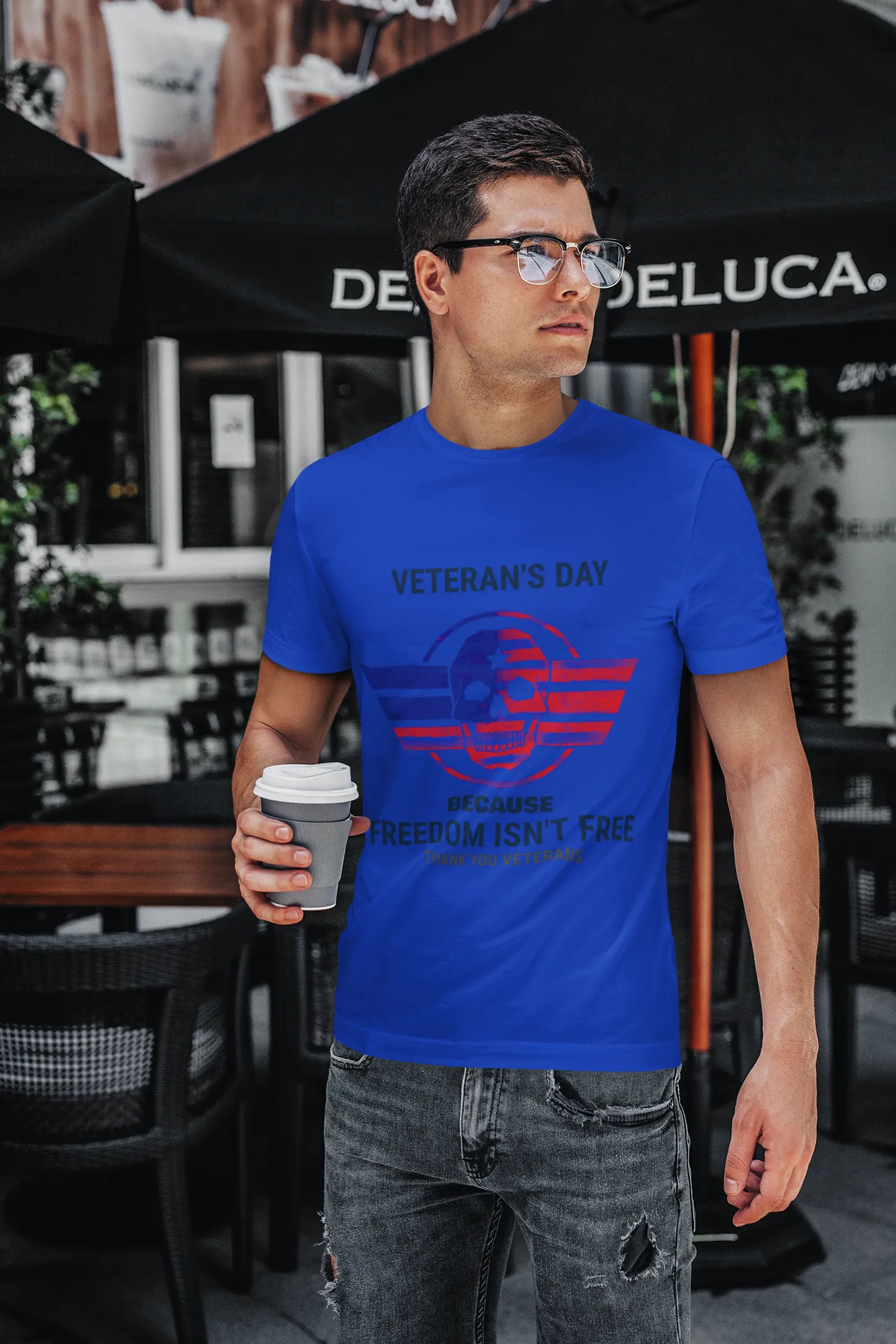 Freedom Skull Veteran's Day T-Shirt