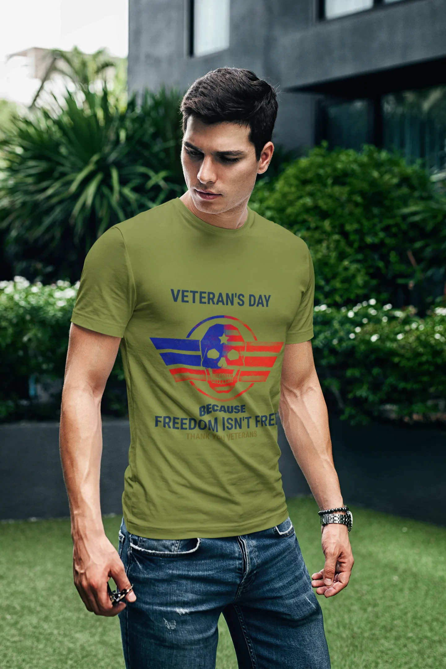 Freedom Skull Veteran's Day T-Shirt