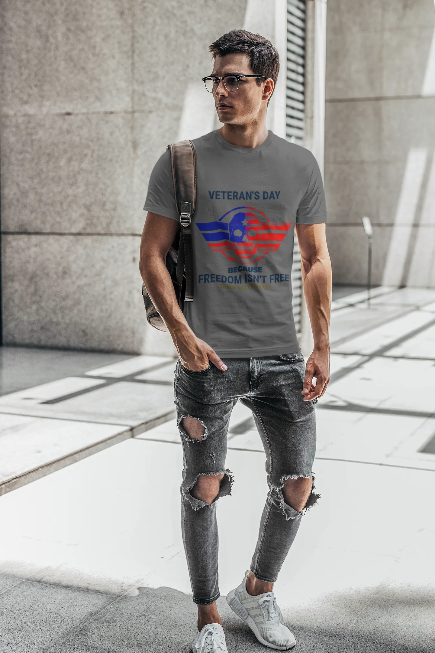 Freedom Skull Veteran's Day T-Shirt