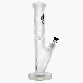 Frosted Straight Tube Bong 14"