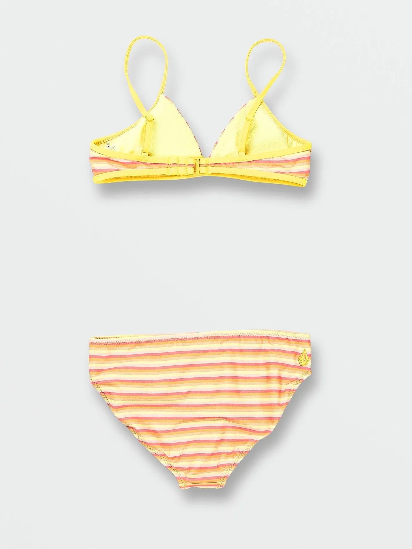 Girls Stripe Or Wrong Bikini Set - Honey Gold