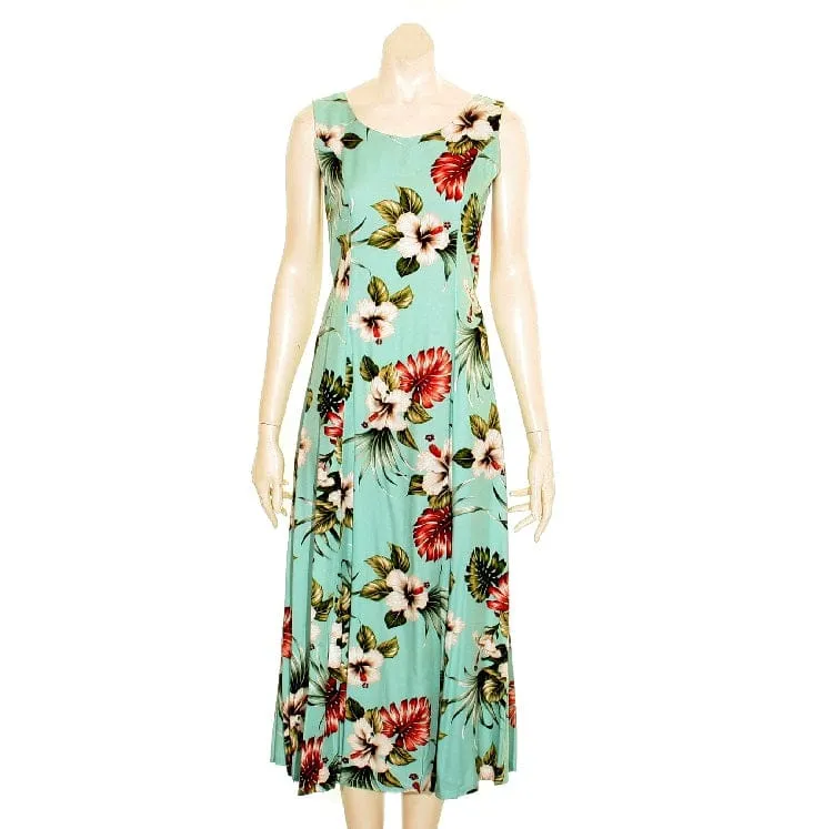 Hawaiian Floral Sylvia Long Dress