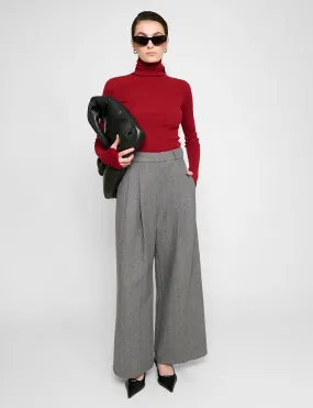 Herringbone Wide Leg Pants