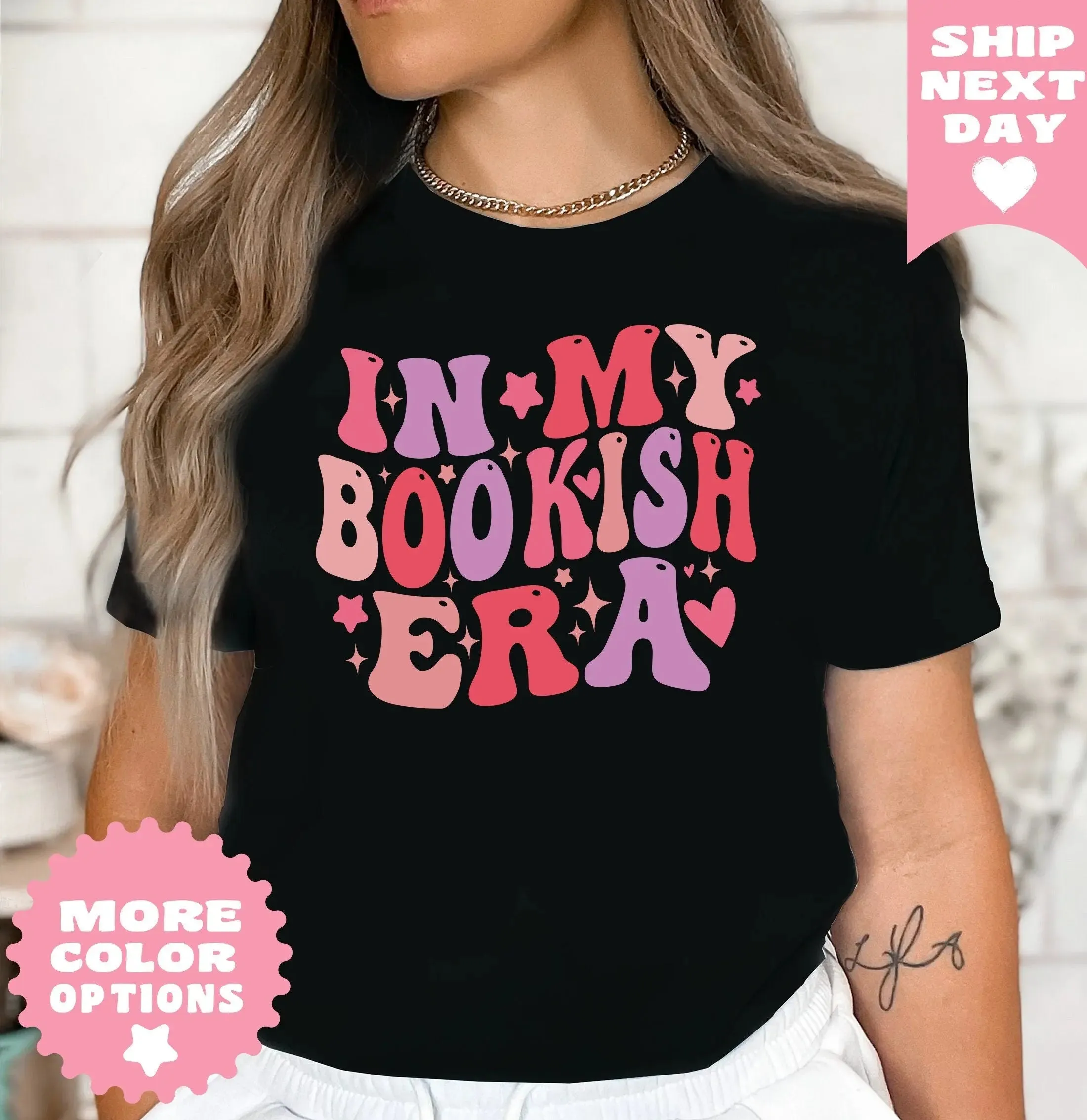 In My Bookish Era T Shirt, A Perfect Gift For Teachers, Reading Lovers, Book Lover Gift, Bookish Gifts, Bookworm Gift, Book Club Gift