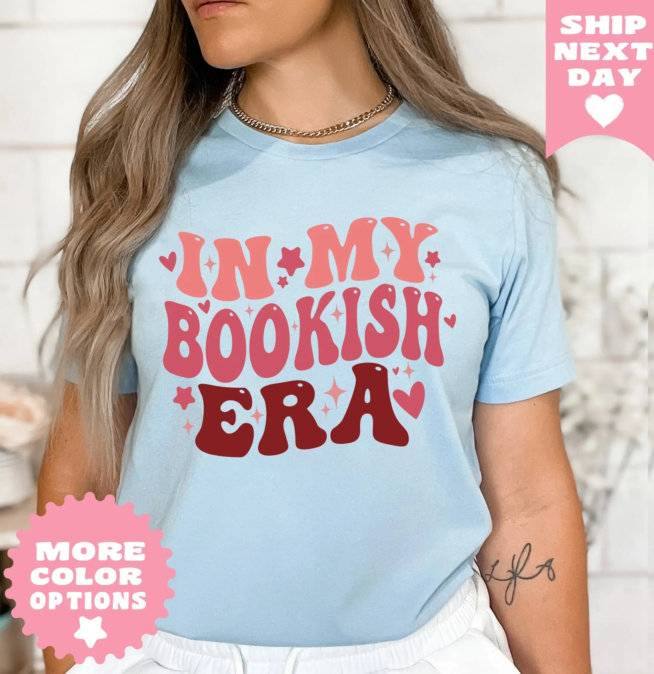 In My Bookish Era,Book Shirt, Book Gift, Book Lover Gift, Bookish Gifts, Bookworm Gift, Book Nerd Gift, Book Club Gift