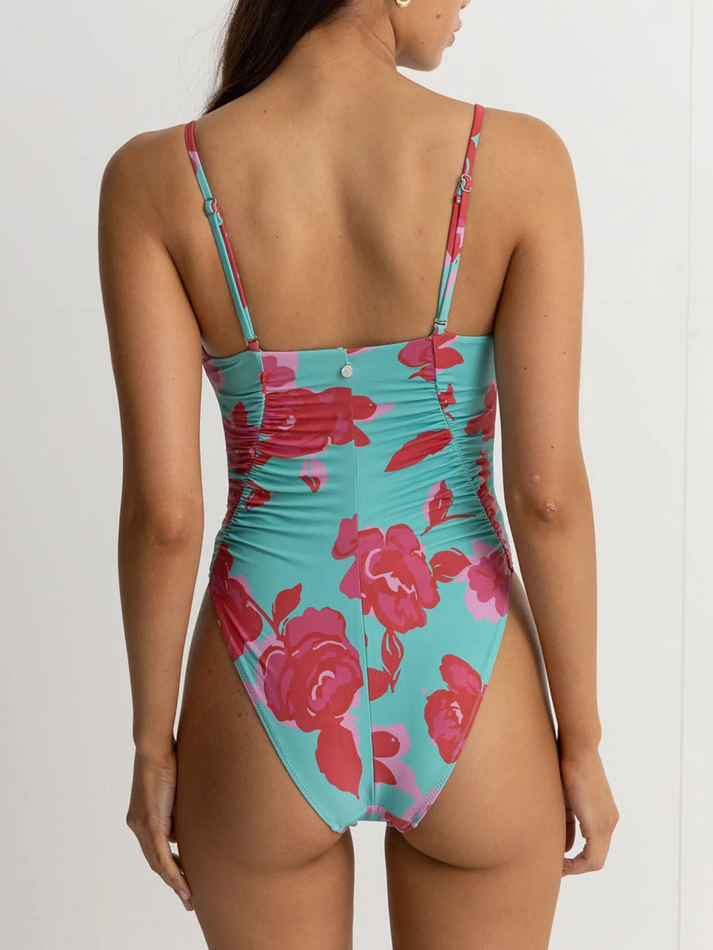 Inferna Floral Scrunched Side One Piece Swimsuit