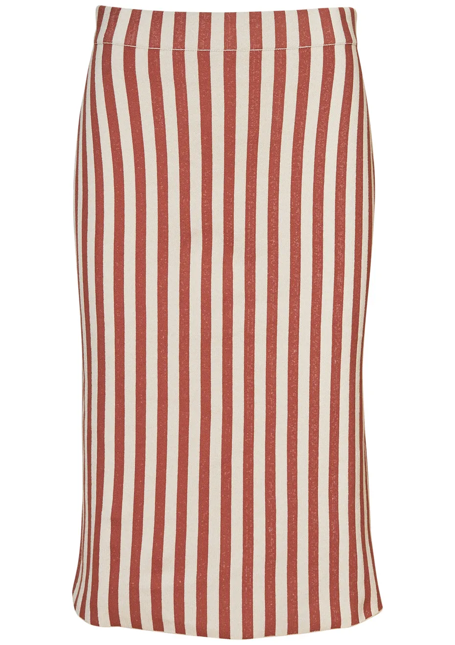 Kasey Stripe Skirt Brown Cream