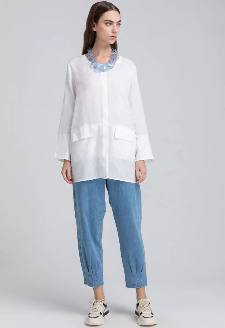 Linen Flap Pocket Shirt