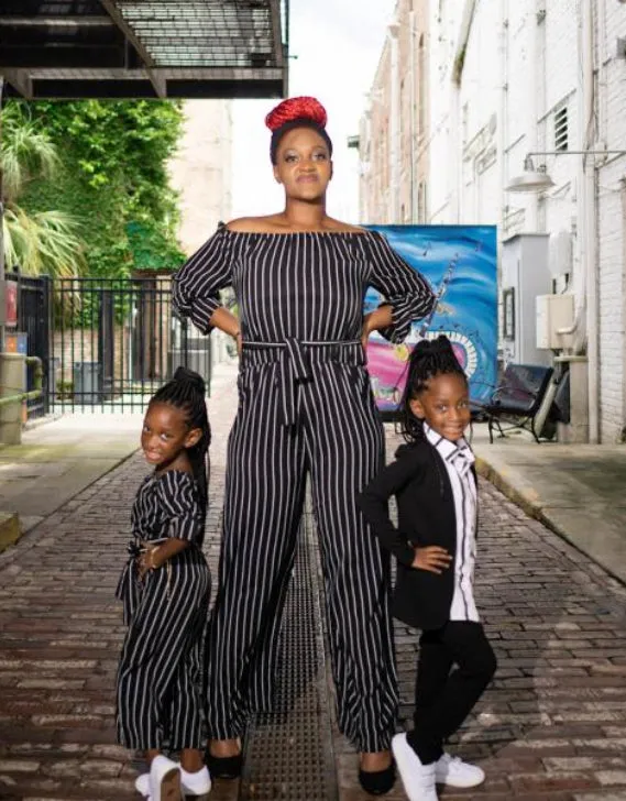 ME & MOMMY BLACK & WHITE JUMPSUIT ROMPER (KIDS ONLY)