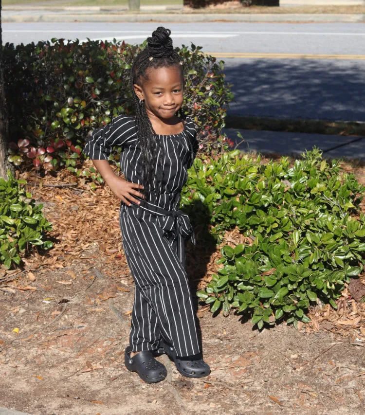 ME & MOMMY BLACK & WHITE JUMPSUIT ROMPER (KIDS ONLY)