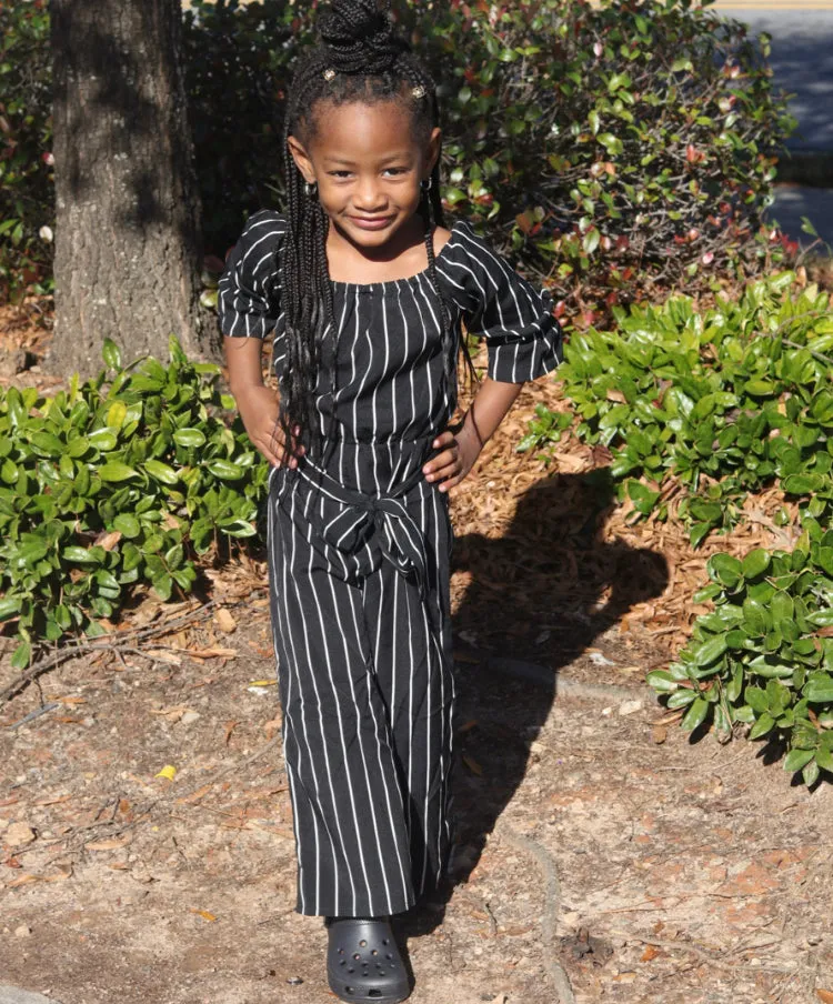 ME & MOMMY BLACK & WHITE JUMPSUIT ROMPER (KIDS ONLY)