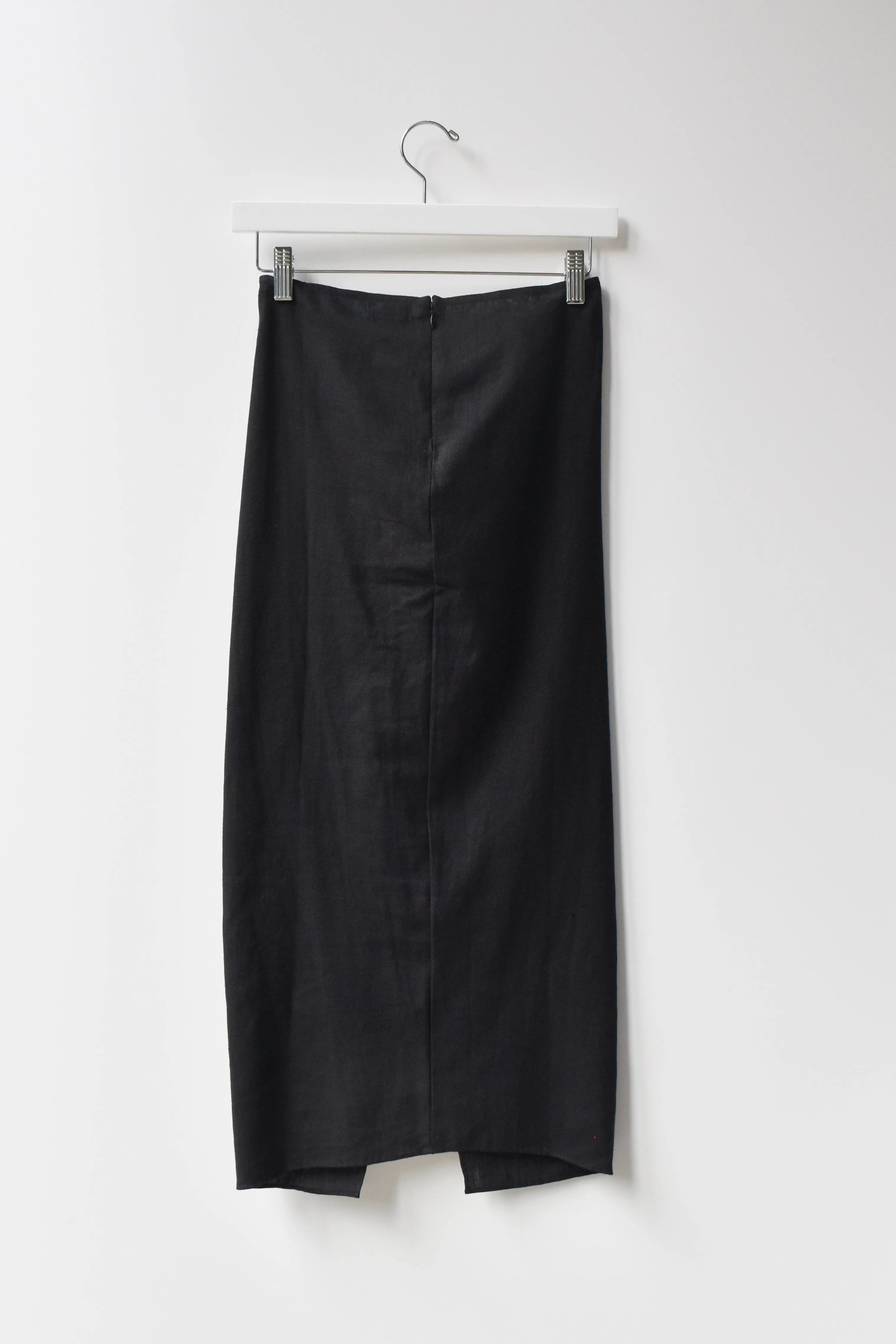 Mid Pencil Skirt (Linen Blend)