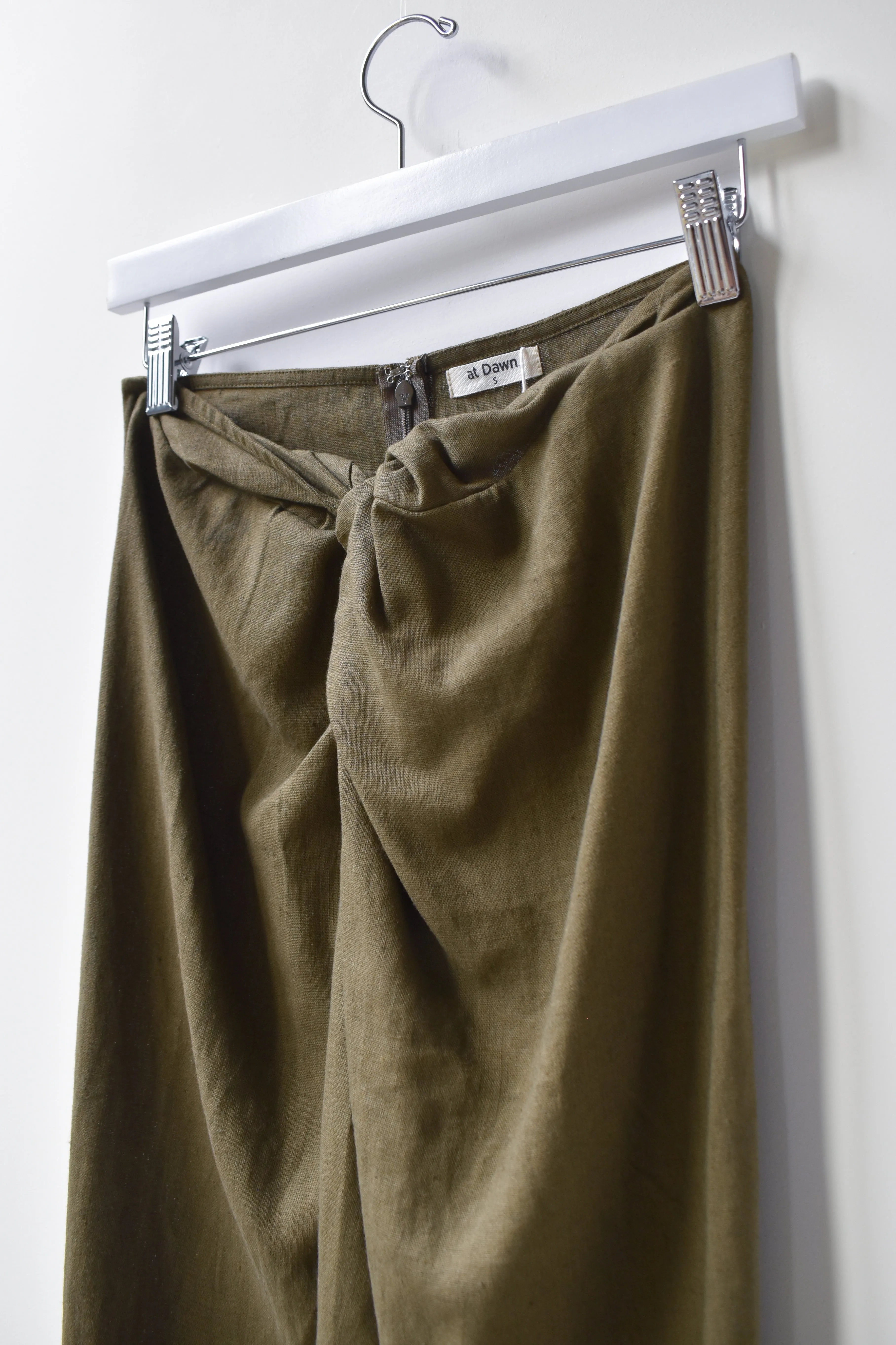 Mid Pencil Skirt (Linen Blend)