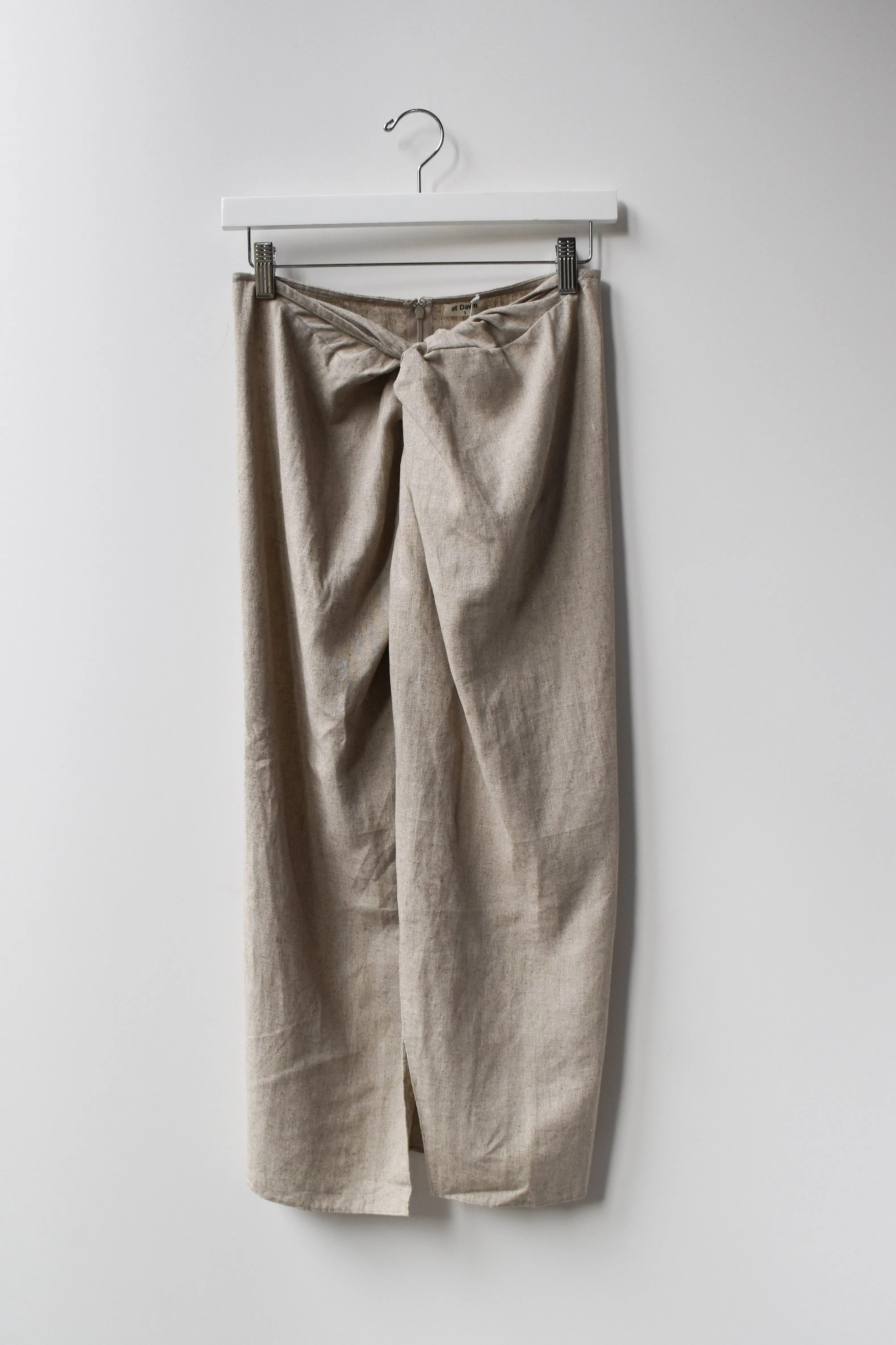 Mid Pencil Skirt (Linen Blend)